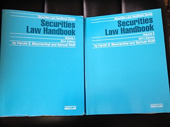 Securities Law Handbook 2014 Ed Securities Law Handbook Series West Publishing